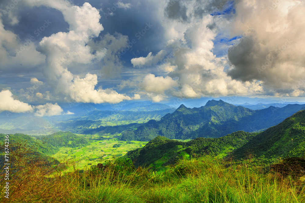 View of Phu Chi Fa mountain View of Phu Chi Fa mountain