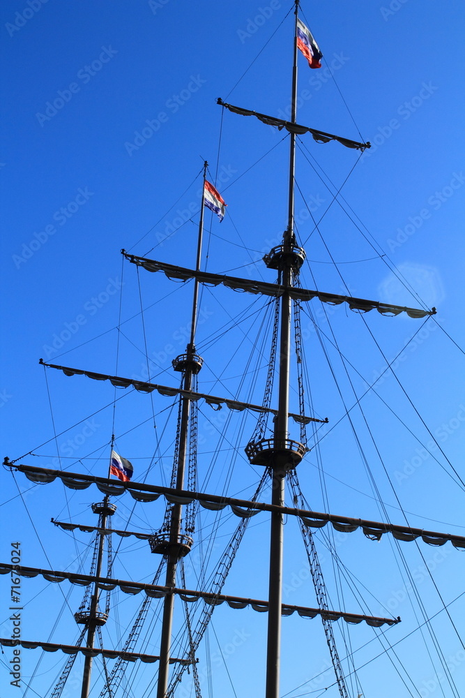 Мачта корабля фото для детей Mast of a ship stock photo. Image of sticks, furled, light 29382132