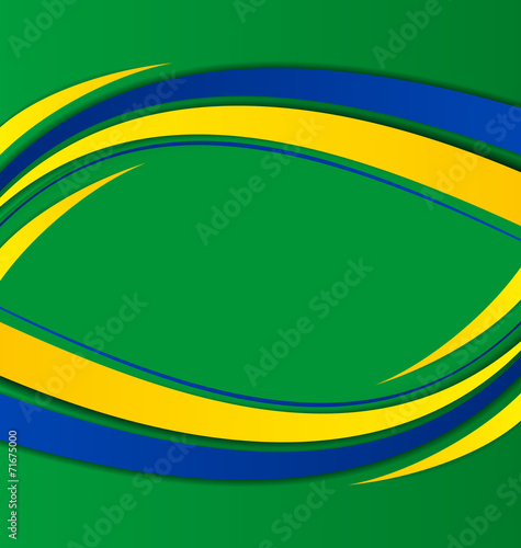 Abstract background in Brazil flag concept