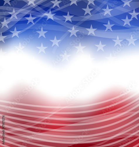 Happy 4th of july card with place for text