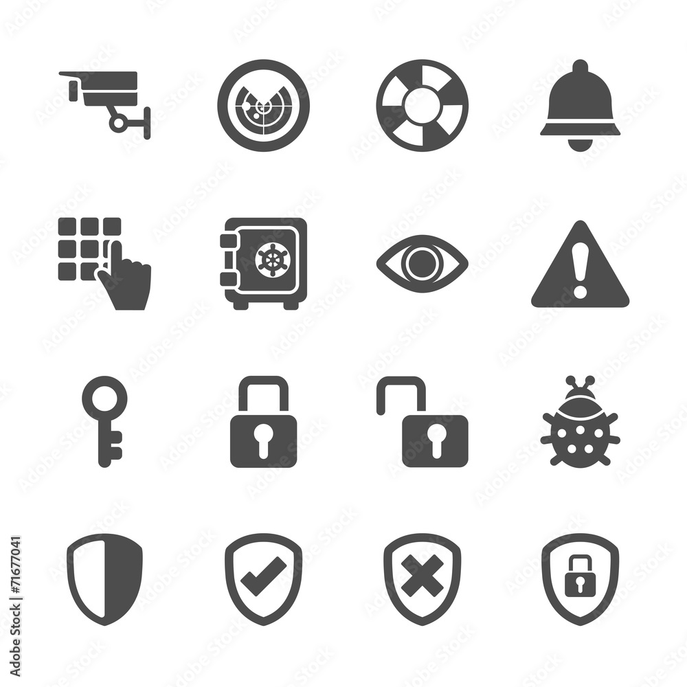 security icon set 2, vector eps10 security icon set 2, vector eps10