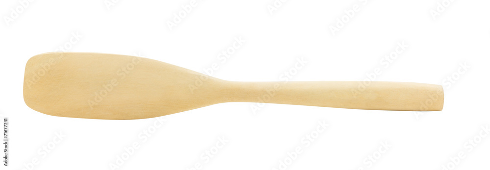 wooden spatula isolated on white background wooden spatula isolated on white background