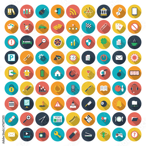 Modern flat icons vector collection. Vector illustration