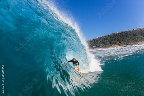Surfing  Inside Crashing Wave © ChrisVanLennepPhoto