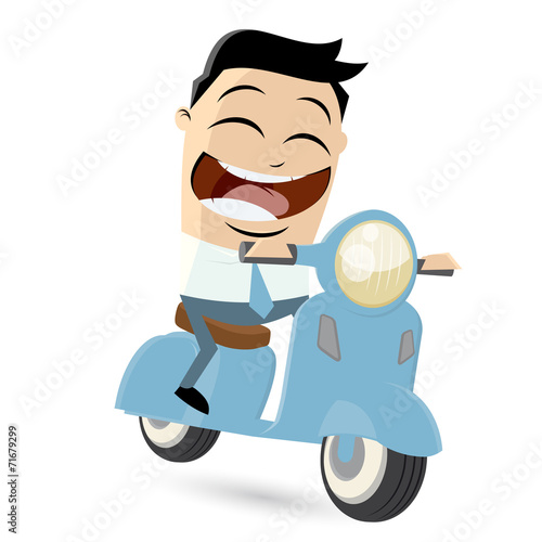 motorroller fahren lustig
