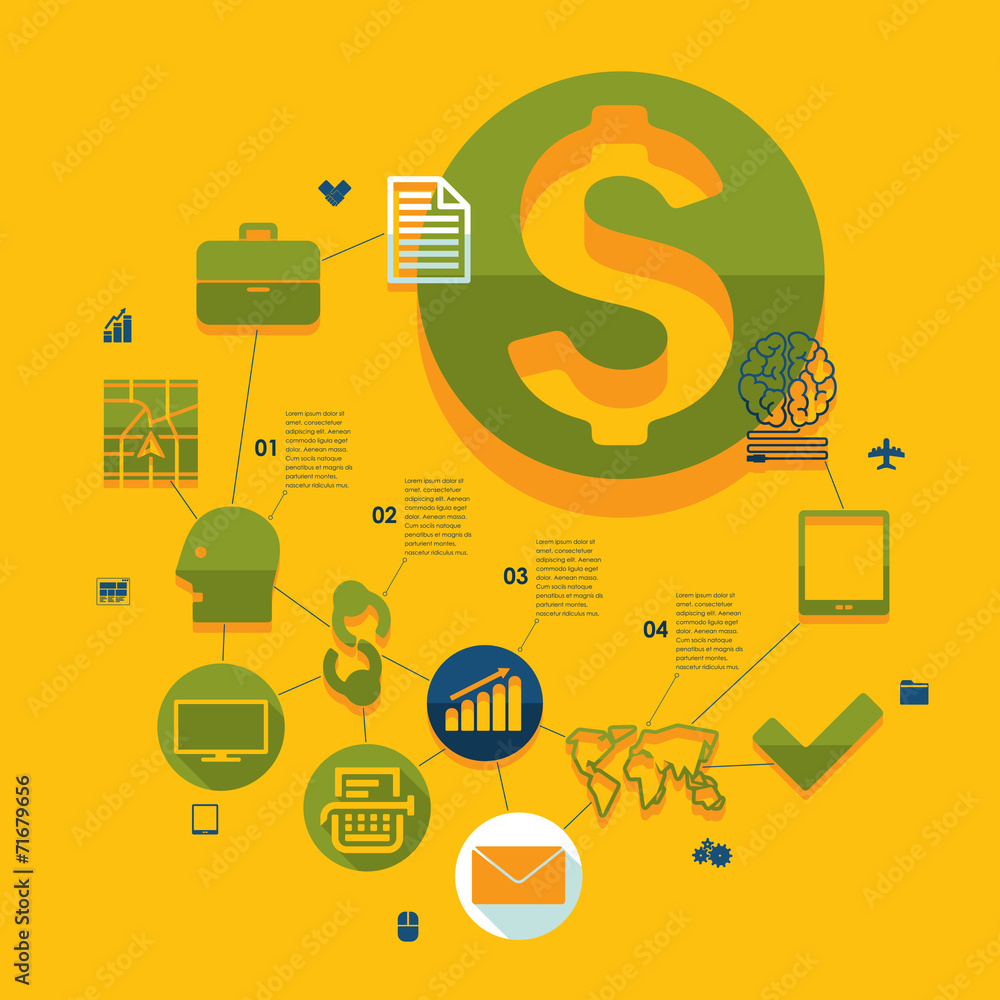 business flat infographic business flat infographic