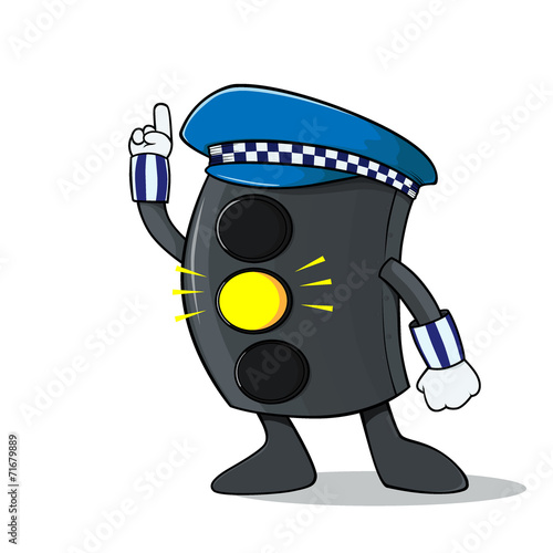 Cartoon traffic sign 3