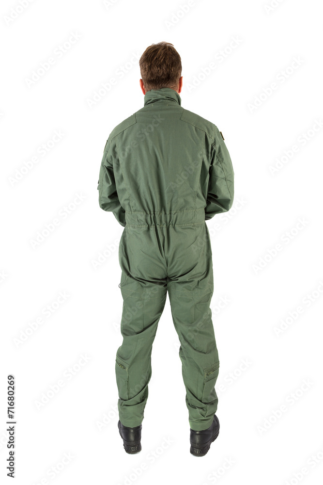 Naklejka premium Soldier isolated
