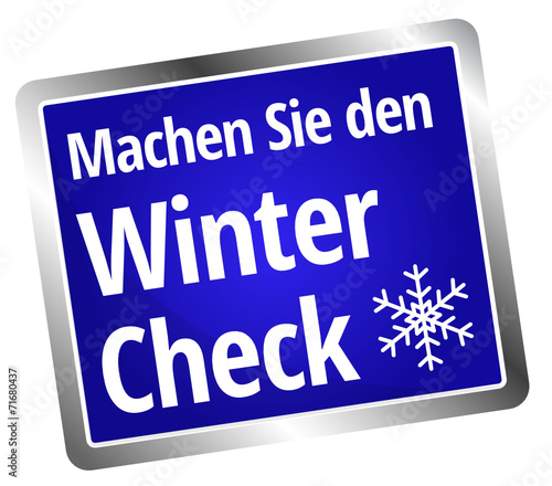 Machen Sie den Wintercheck