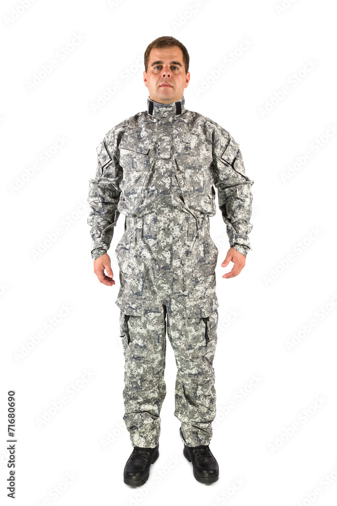 Soldier isolated Soldier isolated