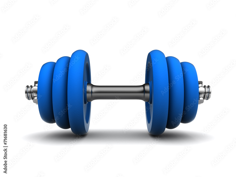 blue dumbell blue dumbell