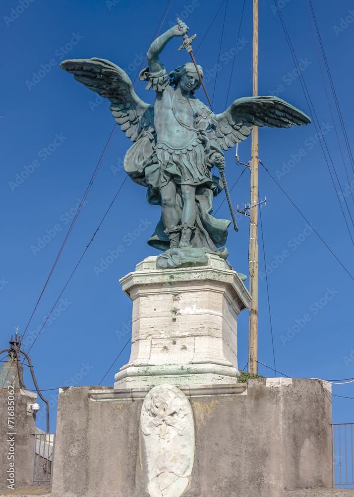 Fototapeta premium Statue of St. Michael