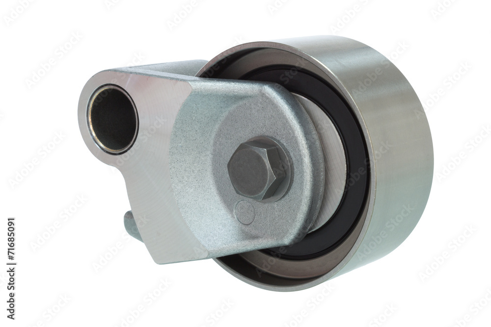 pulleys isolated on white. engine parts for V-belt pulleys isolated on white. engine parts for V-belt