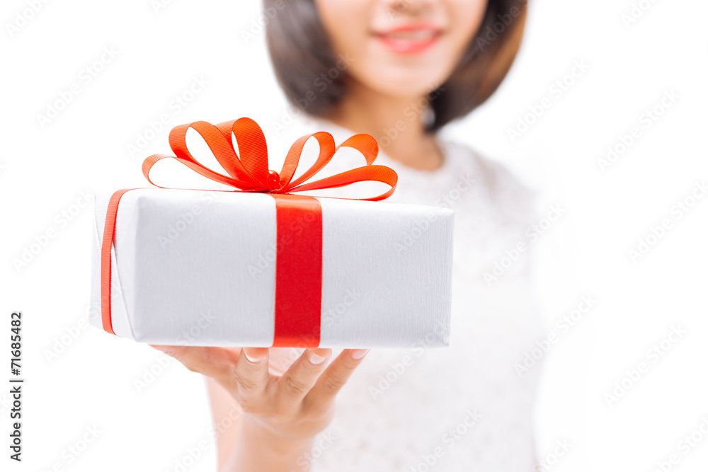 Offering a gift Offering a gift