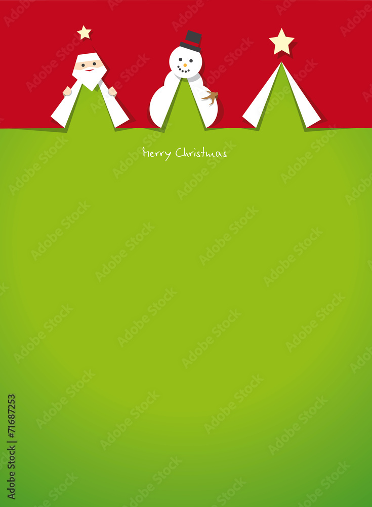 christmas cards cut outs vector - obrazy, fototapety, plakaty 
