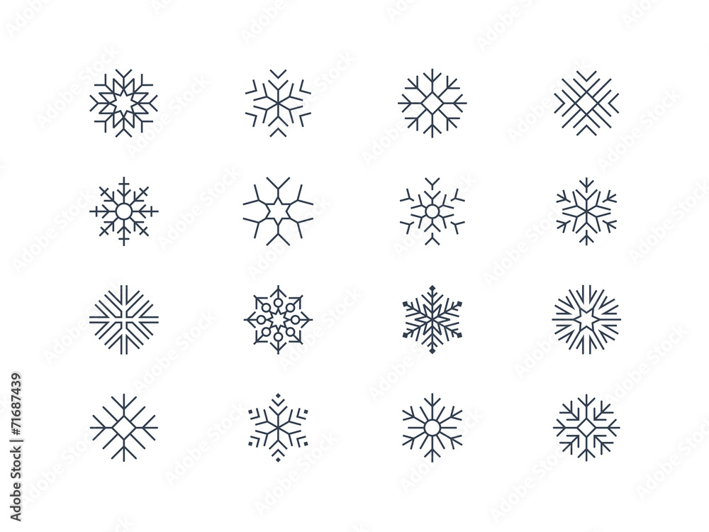 Snowflake icons 5