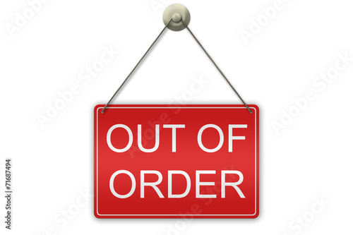 Out Of Order Sign
