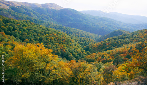 Autumn mountain landscape