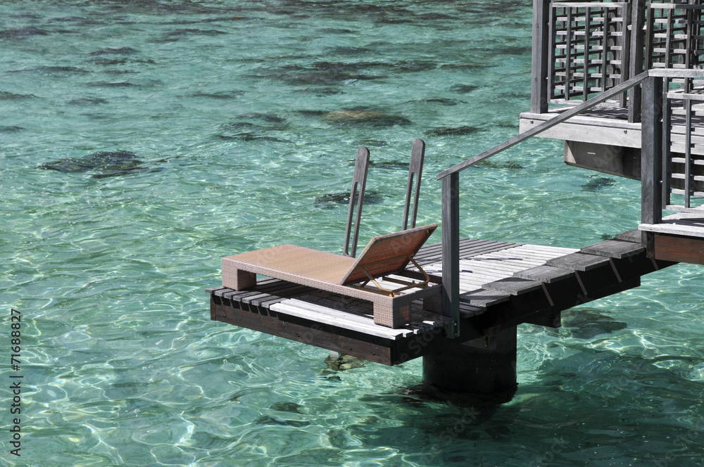 Obraz premium Wasserbungalow