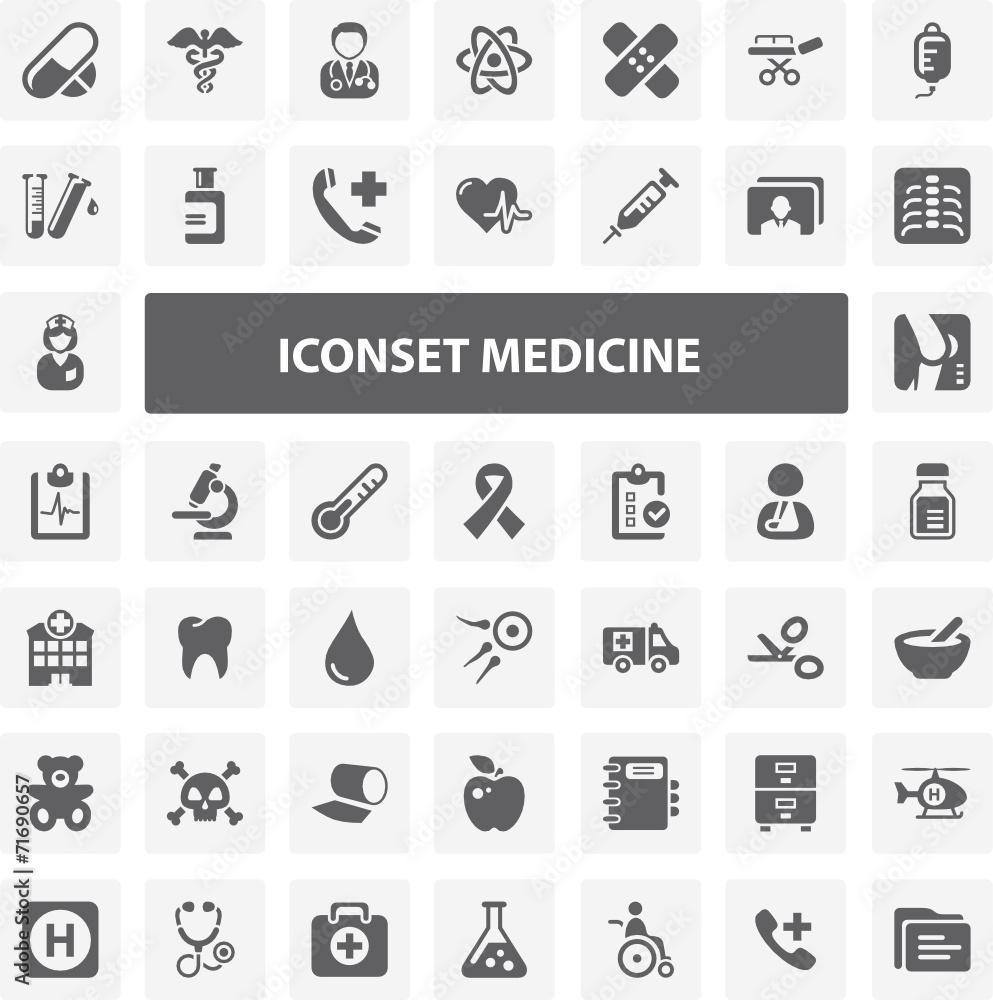 Website Iconset - Medicine 44 Basic Icons