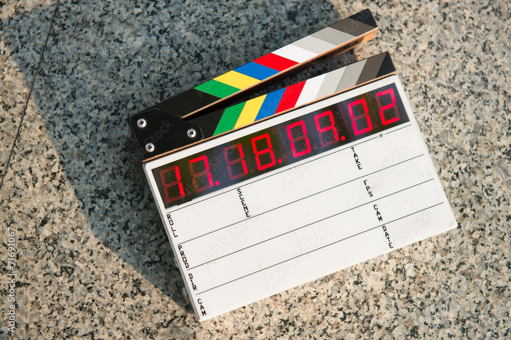 Fototapeta premium Digital clapper board