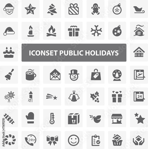Website Iconset - Public Holidays 44 Basic Icons