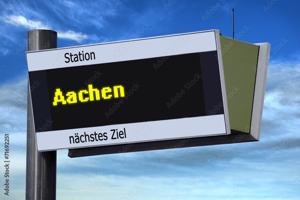 Anzeigetafel 6 - Aachen