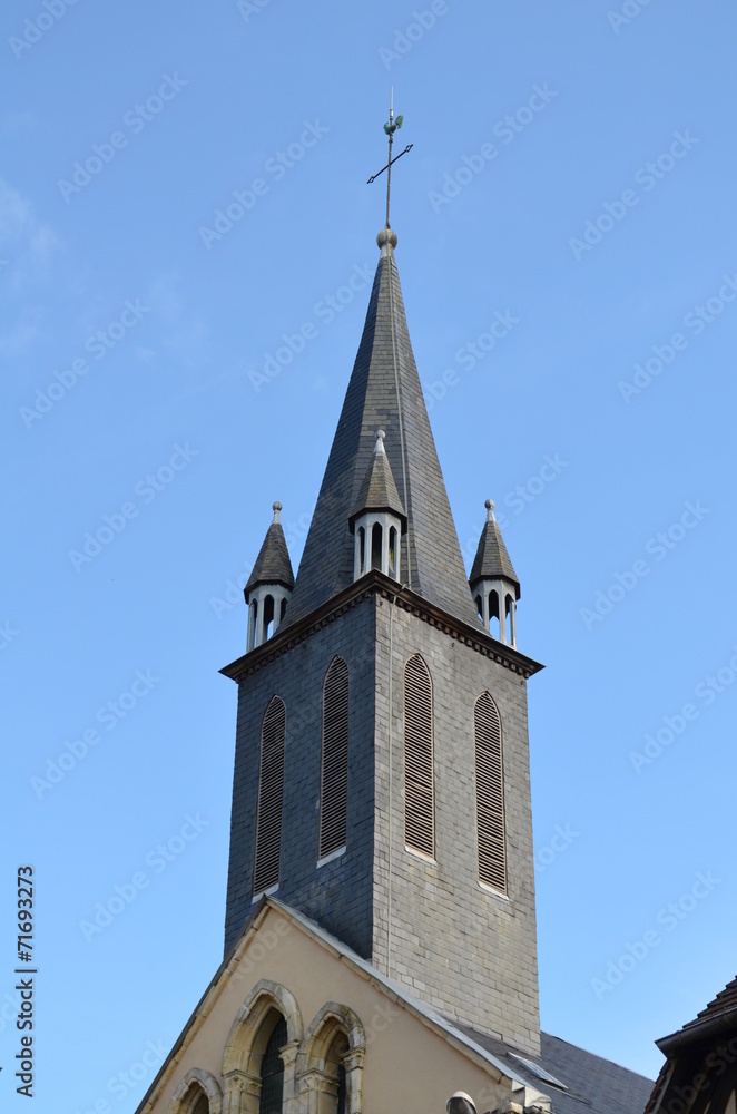 Clocher d'une église  - Lisieux (Normandie)