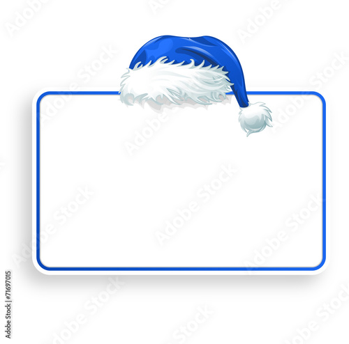 blue christmas sign