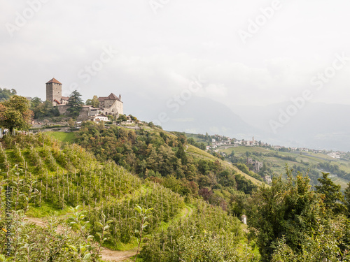 Südtirol, Dorf Tirol, Schloss Tirol, Meran, Herbst, Italien