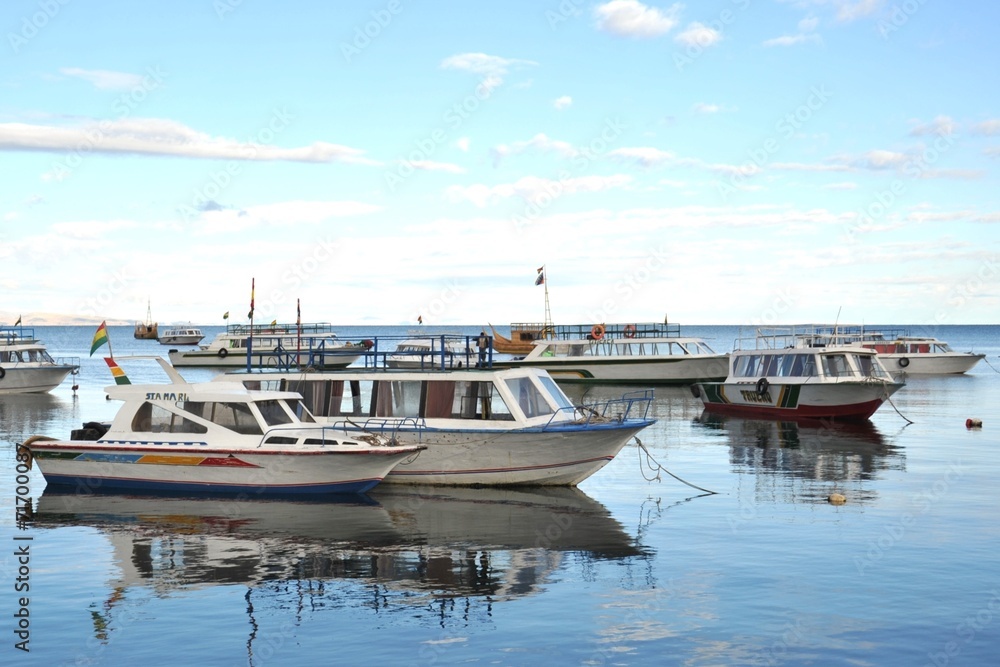 Fototapeta premium Mountain lake Titicaca