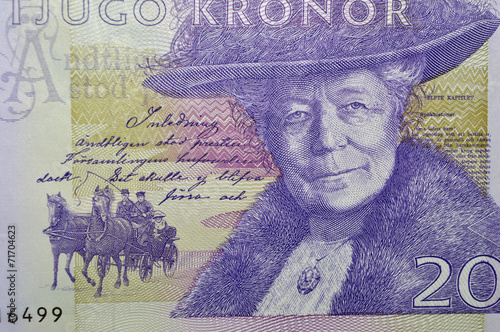 Selma Lagerlof swedish writer banknote