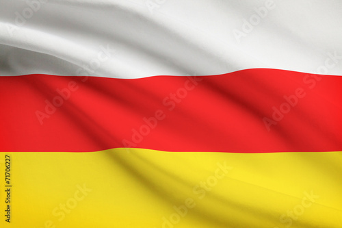 Flag blowing in the wind series - South Ossetia