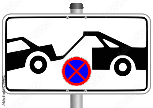 Halteverbot Abschleppen Schild #141017-svg02
