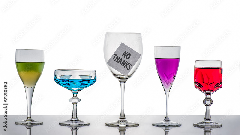 Alcohol? No thanks Alcohol? No thanks