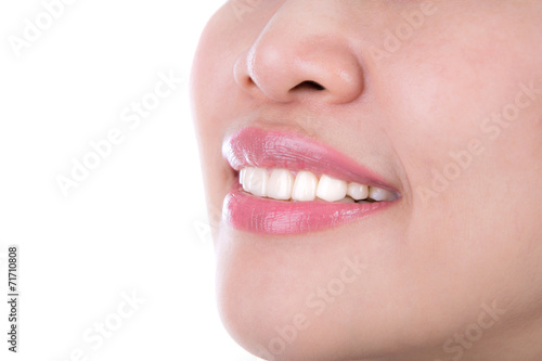 Healthy woman teeth
