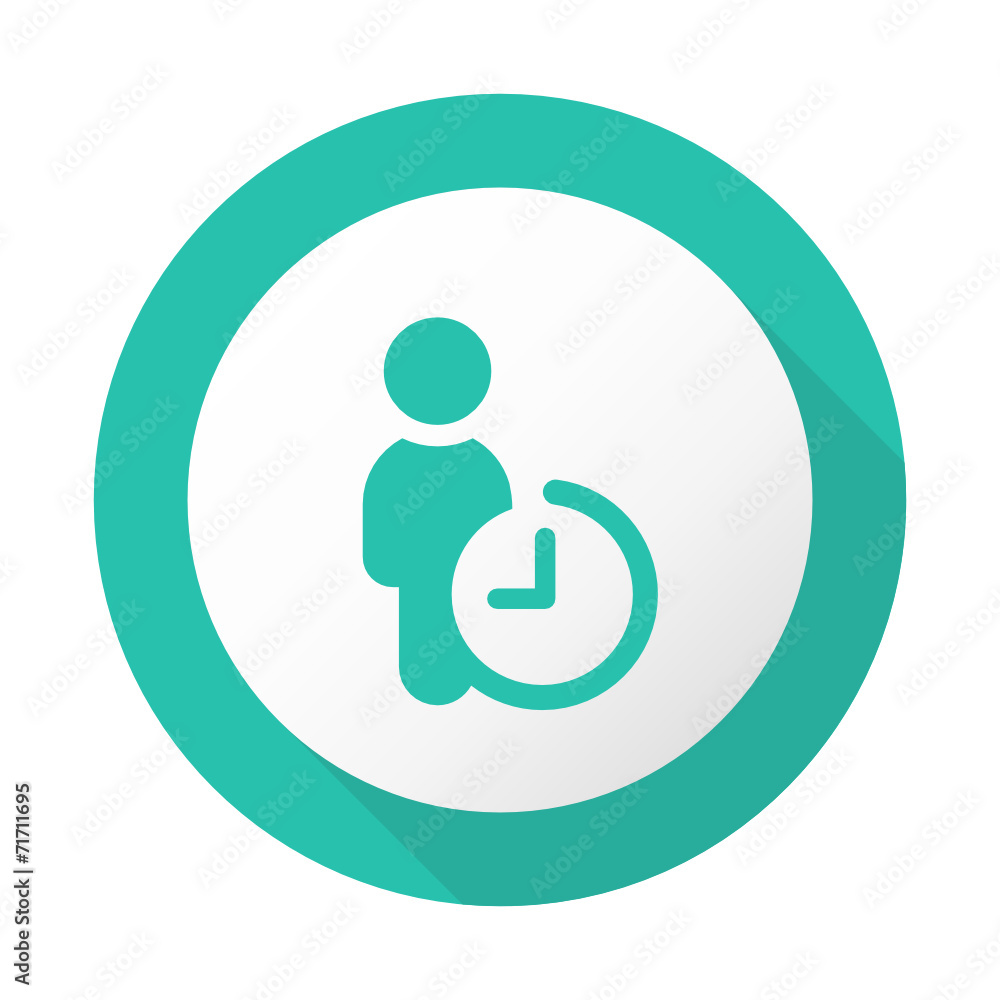 Flat Long Shadow Icon - Vector Flat Long Shadow Icon - Vector