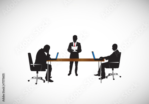 men working at the office