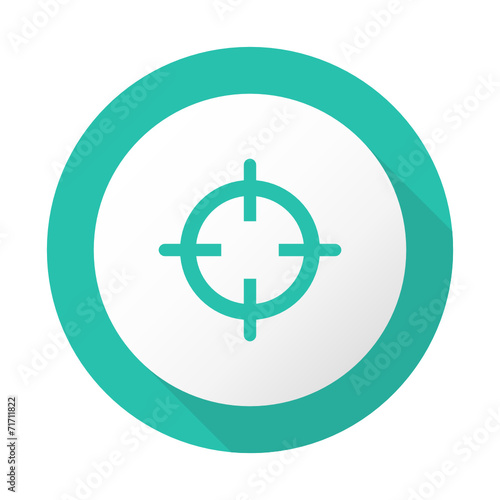 Flat Long Shadow Icon - Vector