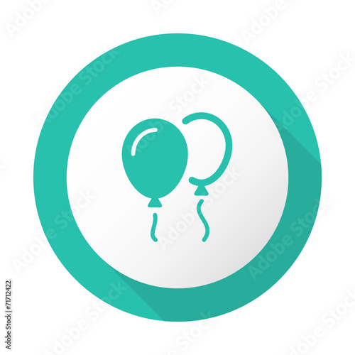 Flat Long Shadow Icon - Vector