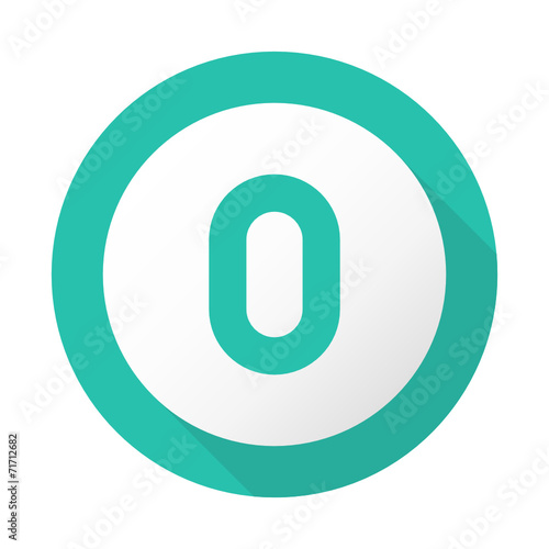 Flat Long Shadow Icon - Vector