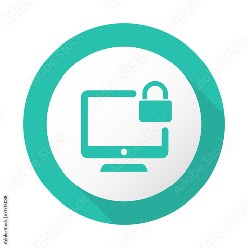 Flat Long Shadow Icon - Vector