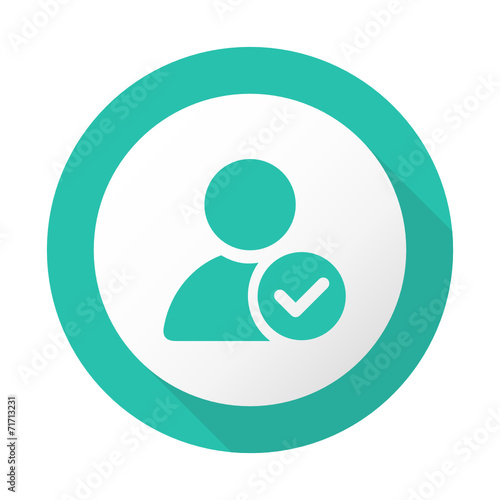 Flat Long Shadow Icon - Vector