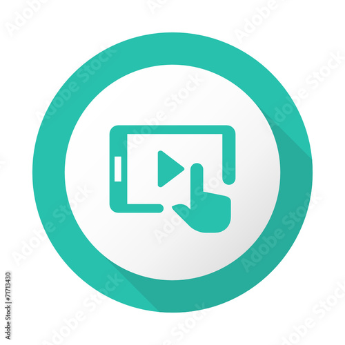 Flat Long Shadow Icon - Vector