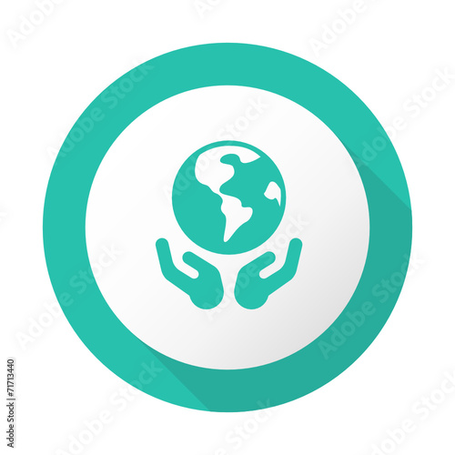 Flat Long Shadow Icon - Vector