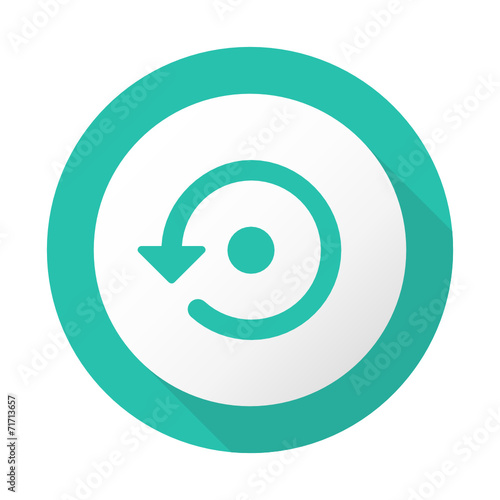 Flat Long Shadow Icon - Vector