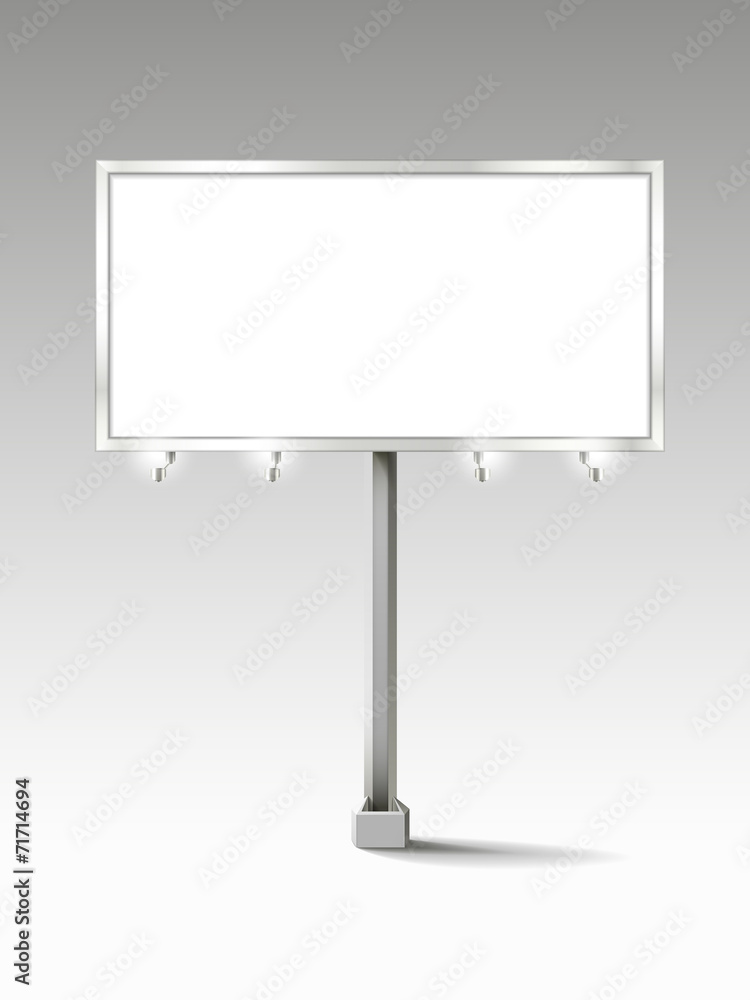 billboard with empty screen billboard with empty screen