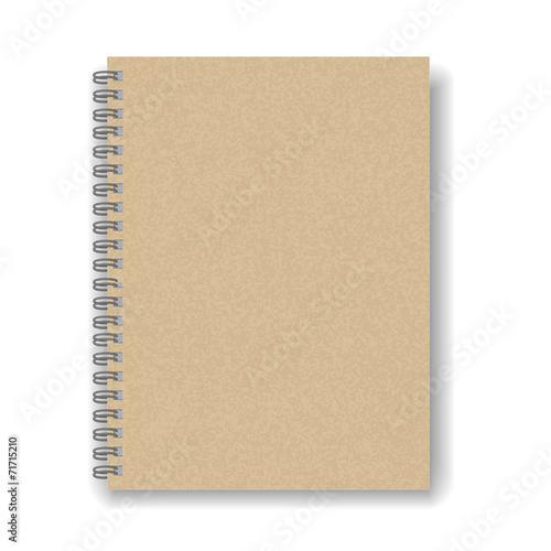 blank spiral notebook