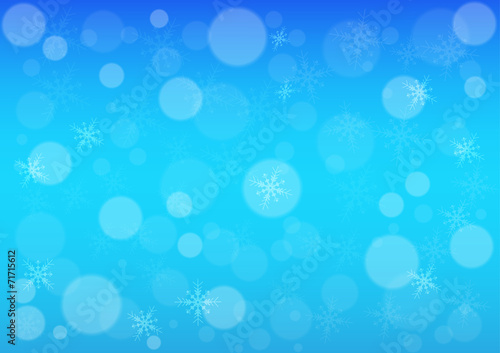 Abstract bokeh winter background