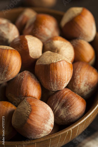 Raw Organic Whole Hazelnuts